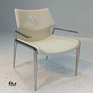 Silla de restaurante de cuero elegante personalizable con espejo patas de acero inoxidable nuevo diseño para uso escolar - Product Image 1