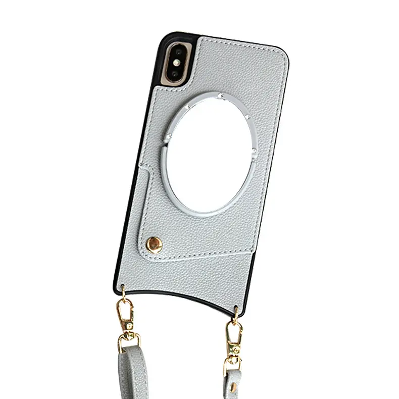 The new diagonal lanyard mobile phone case, the card is suitable for Apple iphone12 fishtail TPU mobile phone holster