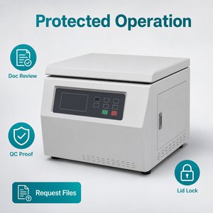 Centrífuga OEM/ODM para Tratamiento PRP, 4x1000ml, 6000rpm, Rotor Angular, Pantalla Táctil, Bajo Ruido, para Clínica Veterinaria - Product Image 5