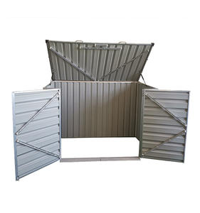 Caja de almacenamiento de bicicleta de metal resistente al agua para muebles de exterior, armario para bicicleta, armario para bicicleta, estante - Product Image 3