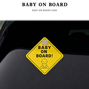 Pegatina Personalizada para Coche de PET Barata, Pegatina para Coche 'Bebé a Bordo', Pegatina de Advertencia para Conductor en Varios Idiomas para Ventanas de Coche - Product Image 1