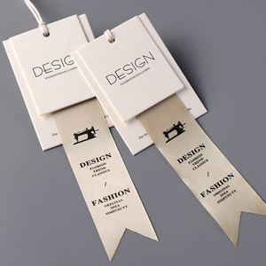 Los mejores productos etiqueta de <span class=keywords><strong>precio</strong></span> personalizado papel Kraft de lujo en relieve ropa etiquetas colgantes cadena Rosa diseñador Swing Tag Eco Etiqueta de mano - Product Image 2