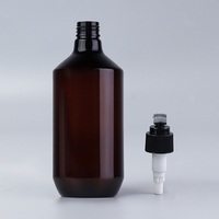 Bouteille en plastique de 800 ml de qualité alimentaire pour shampoing et après-shampoing, avec pompe pulvérisatrice de type pression, en PET, pour lotion, impression sérigraphique, vente en gros