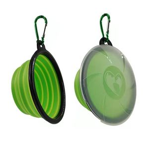 Pet katlanır besleme gıda ve su Pet besleyici konteyner taşınabilir yürüyüş çanak köpekler kediler açık Pet Fold kase seyahat çanaklar - Product Image 2