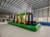 Vente chaude Personnalisé Bâche En PVC Gonflable Parc Aquatique Barrière Durable Pont Flottant Sport Jeu Parcours D'obstacles