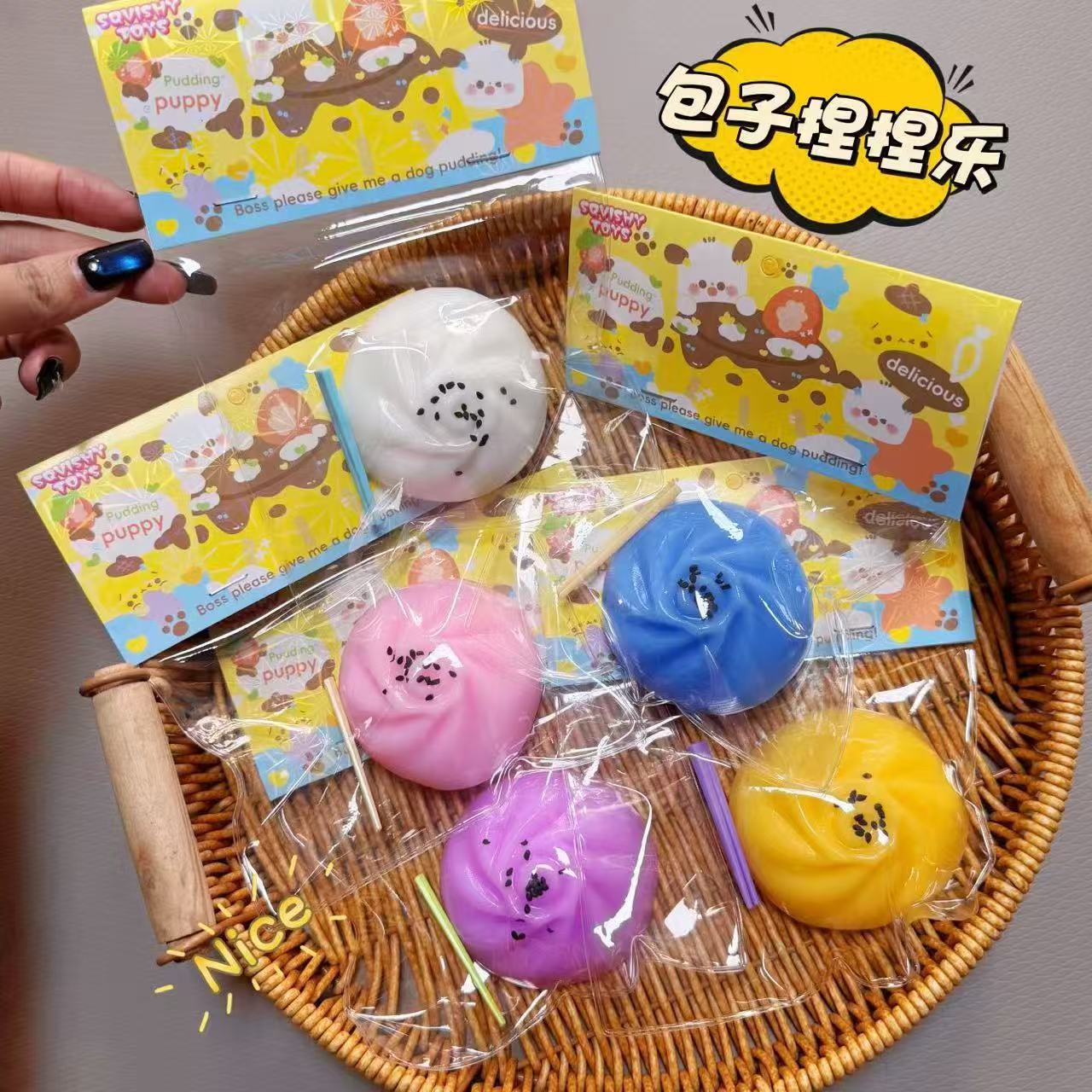 Jouet Squishy Chignon