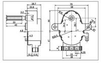 Moteur synchrone de moteur de gril du couple élevé 220v KXTYZ-2 le moteur de four de barbecue