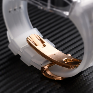 Nuevo Reloj de Pulsera Transpirable con <span class=keywords><strong>Correa</strong></span> de Fluororubber y Hebilla de Acero Inoxidable, Caja <span class=keywords><strong>Transparente</strong></span>, 49 mm, 44/45 mm, <span class=keywords><strong>para</strong></span> <span class=keywords><strong>Apple</strong></span> <span class=keywords><strong>Watch</strong></span> - Product Image 5