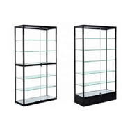 Vitrine en verre LED de luxe en aluminium de qualité supérieure pour les magasins de détail de bijoux avec caractéristiques étanches et portables