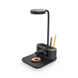 Custom Desk <b>Lamp</b> with USB <b>Charging</b> Port, Gooseneck, Pen Holder, Black Study Light for Dorms, Bedrooms & Offices - Product Image 2
