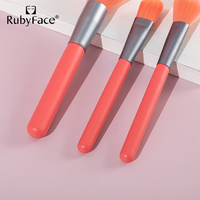 RubyFace 10 pièces pinceaux de maquillage néon marque privée pinceau de maquillage OEM disponible ensemble de pinceaux de maquillage