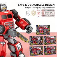 Jouets de la série Robots Transformables Pompiers, Assortiment de 5 styles variés