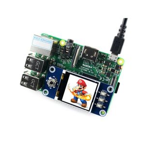 Pantalla LCD HAT de 1,44 pulgadas para Raspberry Pi <span class=keywords><strong>2B</strong></span>/3B/Zero/Zero W con controlador integrado, interfaz SPI de controlador ST7735S, 128x128 píxeles - Product Image 2