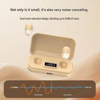 Nouveaux écouteurs intra-auriculaires invisibles TWS sans fil Bluetooth avec suppression du bruit ENC, écouteurs de sommeil en silicone souple