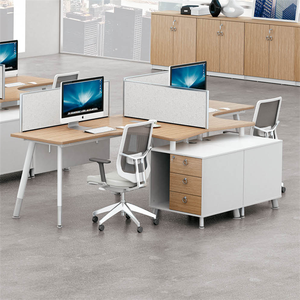 Poste de travail modulaire moderne pour 4/<span class=keywords><strong>6</strong></span>/8 personnes en panneaux de particules Sunshine Furniture SÉRIE YS Mobilier de bureau commercial - Product Image 3
