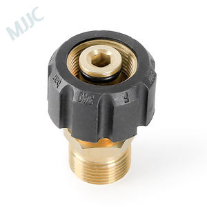 <span class=keywords><strong>Mjjc</strong></span> โฟมกันหิมะทำจากทองเหลืองตัวต่อสำหรับ M22x1.5mm เกลียวตัวผู้ที่มีเส้นผ่านศูนย์กลางภายใน14มม. - Product Image 3