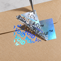 Autocollant holographique personnalisé étanche VOID anti-contrefaçon, étiquette de garantie de sécurité pour emballage de boîtes en papier