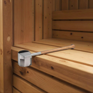Modern Designer Stainless Steel <strong>Sauna</strong> Ladle with Wood Handles Customized Size for <strong>Sauna</strong> <strong>Accessories</strong> - Product Image 5