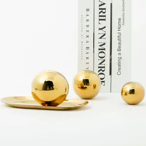 2022 newest gift ball ornament ceramics ball silver ball home accessories