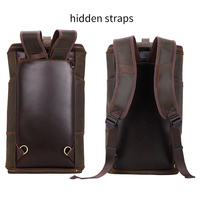 Sac à dos vintage pour ordinateur portable avec logo personnalisé Sac à dos d'affaires de grande capacité et élégant pour hommes