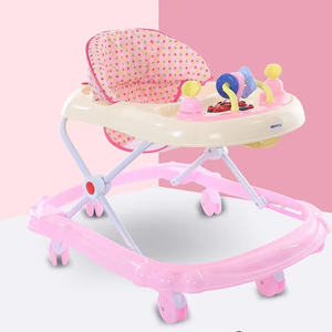 Girello Multifunzionale Regolabile per Bambini con Giocattoli, Ruote e Sedile Anti-Ribaltamento, Girello Rotante - Product Image 3