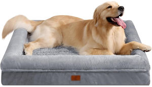 Boucle cama para perros grandes lavable de espuma ortopédica de lujo resistente al agua cama para perros extra grande - Product Image 3