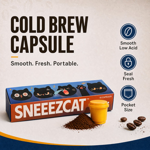 Cápsulas de Café Instantáneo en Polvo, Suministro Directo de Fábrica, Compatible con Cafeteras de Cápsulas, Aroma Intenso, Preparación Rápida, Conveniente para el Hogar, la Oficina y Viajes - Product Image 4