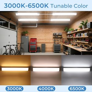 Barre lumineuse <span class=keywords><strong>LED</strong></span> CCT réglable en plastique, étanche IP65, avec prise, 18W, pour placard, armoire de cuisine, penderie, modulable - Product Image 4