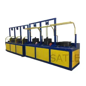 High speed pulley straighten type iron low carbon steel wire drawing machine automatic with good quality