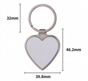 <b>Custom</b> DIY Metal Key Chain Blank Personalize Photo Sublimation Keychain Blanks Heart Rectangle Keyring Sublimation Souvenir Gift - Product Image 5