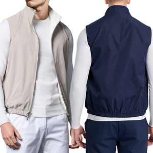 Custom Logo Sleeveless Body Warmer Gilet Heren Men's Reversible Waistcoats <strong>Vests</strong>