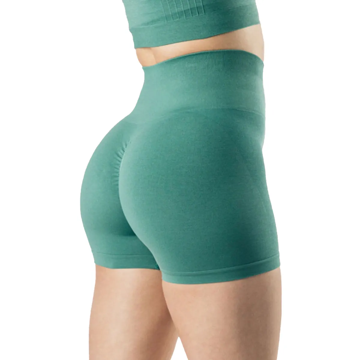 Phụ nữ chất lượng cao XL thể dục thể thao quần mùa hè liền mạch cao eo quần short Yoga nhanh khô tính năng Tummy kiểm soát rắn
