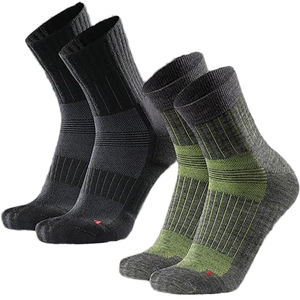 Chaussettes pour hommes de haute qualité, épaisses, anti-odeur, respirantes, en coton tricoté, décontractées, avec logo personnalisé - Product Image 1