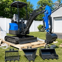 Livraison Gratuite Mini-Excavatrice FULCORE à Châssis Réglable, Utilisation Polyvalente pour la Construction Résidentielle