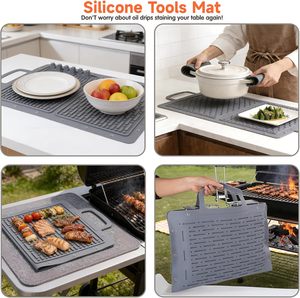 Novedades: Tapete para Parrilla, Impermeable, Resistente al Fuego y al Aceite, Antiadherente, de Silicona para Asar - Product Image 4