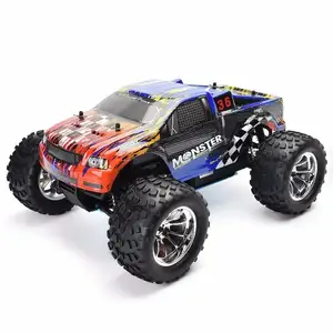 HSP 1/10 RC Remote Control Nitro Gas Powered Monster Truck 4WD W/VX18 Engine blue top engine W/2.4G Transmitter