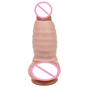 FAAK Wholesale New Penis Sleeve Enlargement Sheath Erotic Sex Toy Penis Sheath Monster <b>Dildo</b> Sleeve Enlarge Customized for Men - Product Image 6
