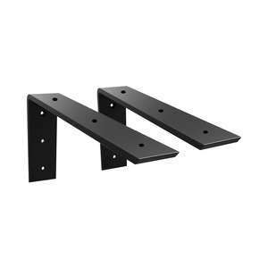 Wall Mount hỗ trợ Bracket 2 gói Heavy Duty 3/8 "dày Hidden L Kệ Bracket 12" x <span class=keywords><strong>6</strong></span> "x 2.<span class=keywords><strong>5</strong></span>" kim loại corbels - Product Image 1