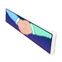 Matrice de pixels HD pour voitures camions Projection vocale en temps réel, animations de lumières synchronisées par le rythme Yeux de démon DIY GIF Textes Panneau LED