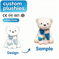 Jouets en peluche personnalisés d'animaux : chat, ours, pingouin – Jouets en peluche doux en gros, fabricant OEM ODM, logo personnalisé, cadeau pour enfants