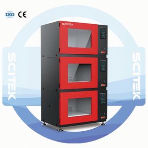 Incubadora de Agitación Inteligente Apilable SCITEK con Temperatura Completa de 4-60 ℃ Equipo Médico de Acero Inoxidable con Pantalla Táctil OLED para Laboratorio - Product Image 1