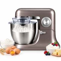Batteur sur socle professionnel 1600W, bol en acier inoxydable 304 de 6,5L, 10 vitesses, fonction Pulse, prise VDE, pour cuisine et pâtisserie, certifié CE RoHS, 110V 220V