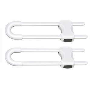 Loquets de sécurité pour enfants en forme de U Tuceyea, verrous de sécurité pour bébés, verrous coulissants pour armoires avec emballage en sac - Product Image 6