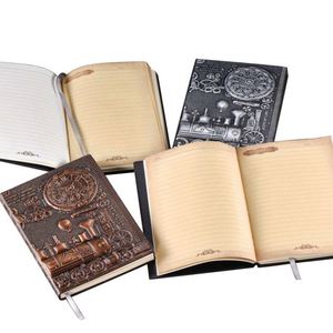 A5 Custom Retro Train Design High Quality Premium Embossed <b>Leather</b> Hardcover Thread Sewing Bound Notebook Journal <b>Diary</b> - Product Image 1