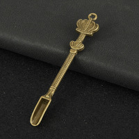 Pendentif mini-cuillère couronne 5 couleurs en alliage de zinc pour la fabrication de bijoux, colliers et accessoires de porte-clés DIY