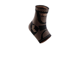 Manchon de compression pour cheville infusé au cuivre pour la course à pied, le basketball et la récupération des blessures sportives