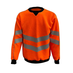 เสื้อเซฟตี้ผ้าโพลีเอสเตอร์ระบายอากาศได้ดีพิมพ์โลโก้แบบปรับแต่งสีได้เสื้อนิรภัยแบบ2แขนยาว - Product Image 4