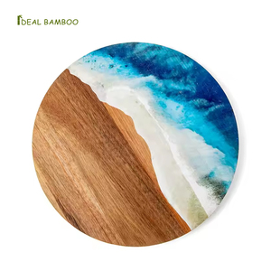 Oem Keo Tự Nhiên Bằng Gỗ Tùy Chỉnh UV In Ấn Vòng Cắt Khối Xoay Cắt Bảng Cho Nhà Bếp - Product Image 1