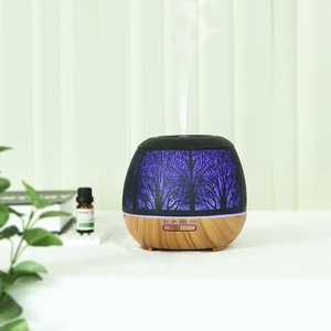 <span class=keywords><strong>Difusor</strong></span> de Aromas de 400 ml, Humidificador Ultrasónico con 7 Luces LED, Temporizador, Silencioso, con Acabado de Madera, para Dormitorio u Oficina, Venta al Por Mayor - Product Image 5