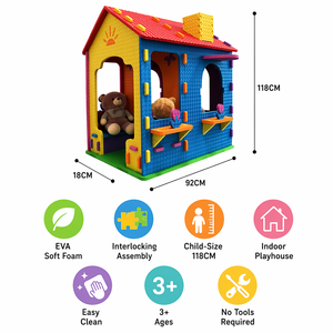 Set di Costruzioni 3D Fai-da-Te in Schiuma EVA Castello delle Principesse, Grande Casa Gioco Educativa STEM per Bambine, Certificato CPC - Product Image 5